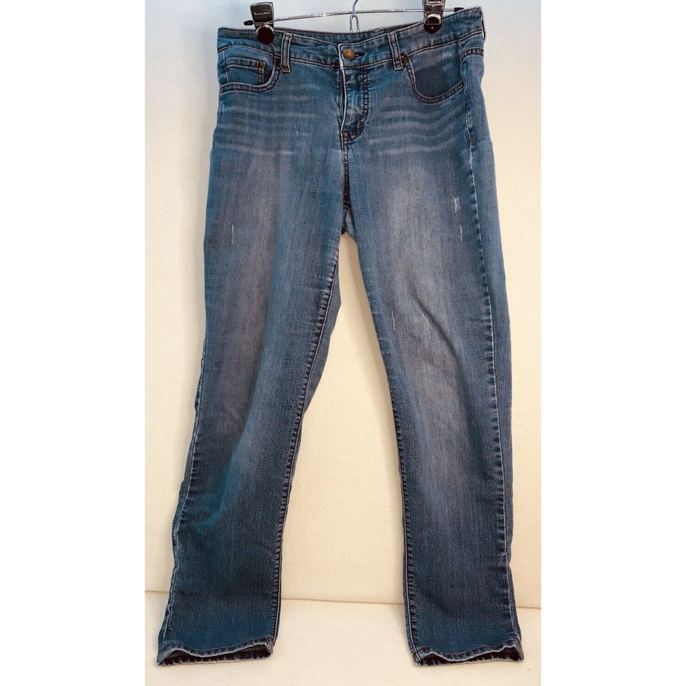 Womens Bandolino Jeans 8 33 WaistKaryn Boyfriend Pocket Details Straight Leg